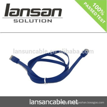 CAT6 UTP 30AWG Flat Patch Cable With RJ45 Connector